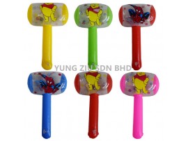 (1PCS)CARTOON INFLATABLE TOY HAMMER (WITH BELL)